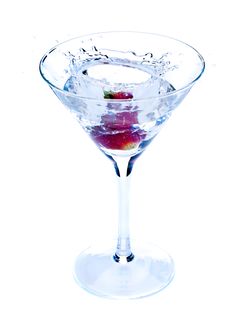 Drink With Strawberry Stock Images Drink With Strawberry Stock Images