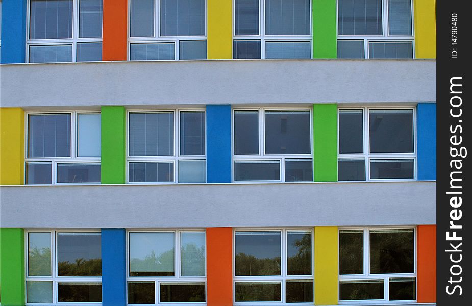 Close-up of colorful windows. Close-up of colorful windows