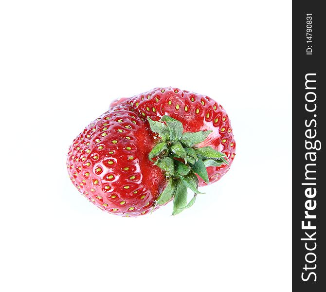 A Strawberry on white background