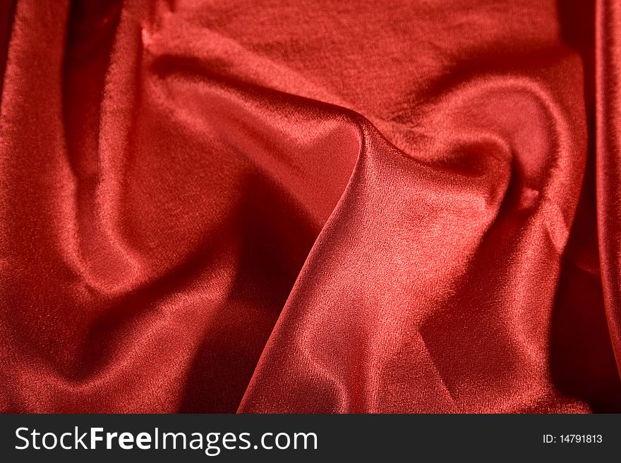 Elegant and soft red satin