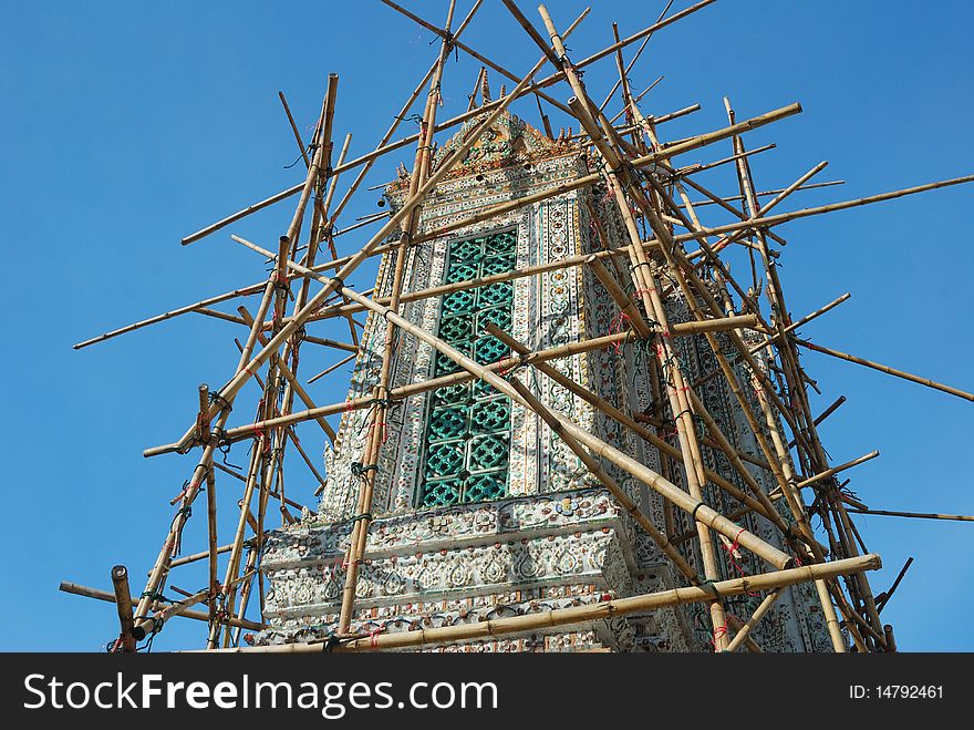 Renovation Pagoda At Wat Arun