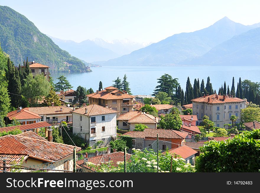 Menaggio town at the famous Italian lake Como. Menaggio town at the famous Italian lake Como