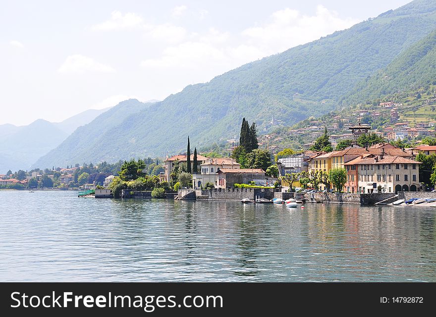Tremezzo town at the famous Italian lake Como