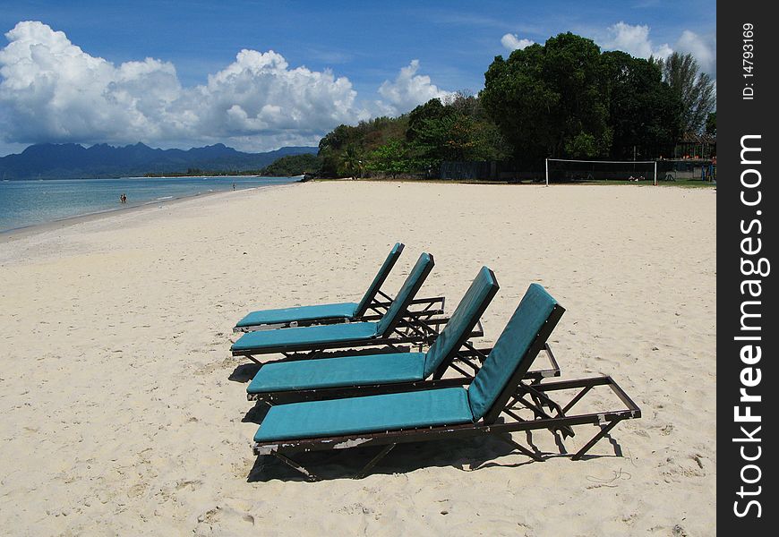 Beach scene. Langkawi island, Malayisa