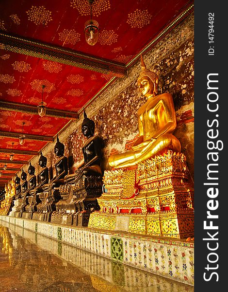 Wat Suthad at Bangkok. Thailand. Wat Suthad at Bangkok. Thailand