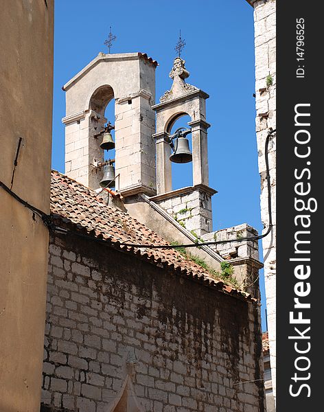 Bell tower in Sibenik, Croatia