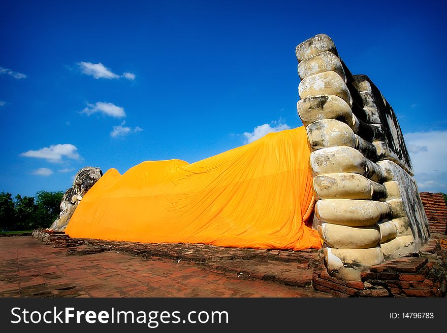 Buddha in ayutthaya thailand