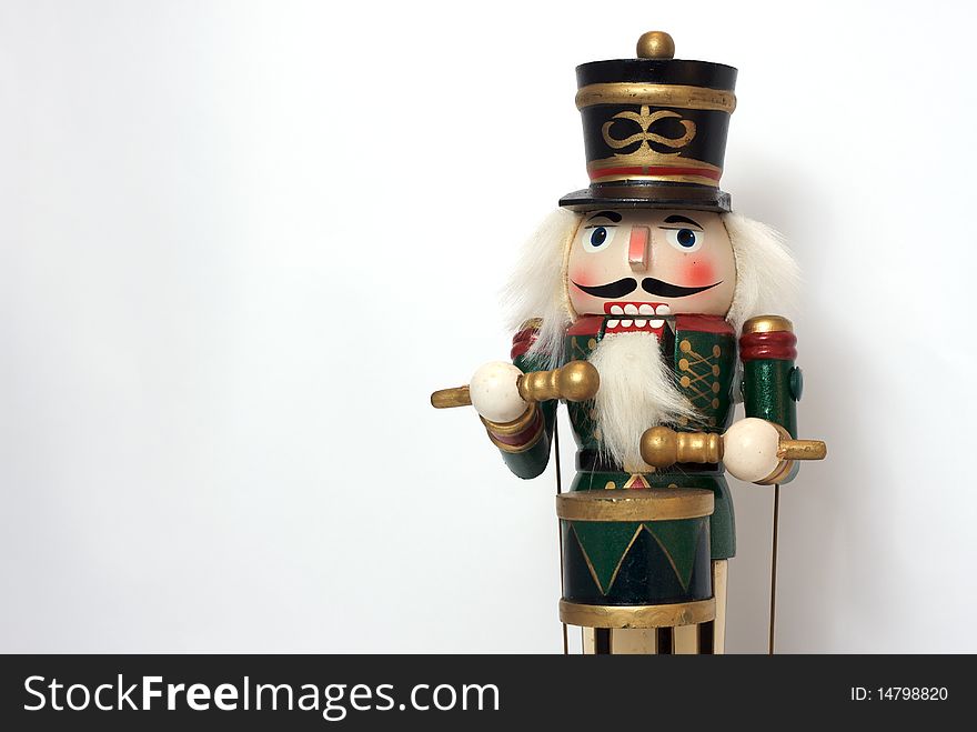 Xmas soldier music box Isolate. Xmas soldier music box Isolate