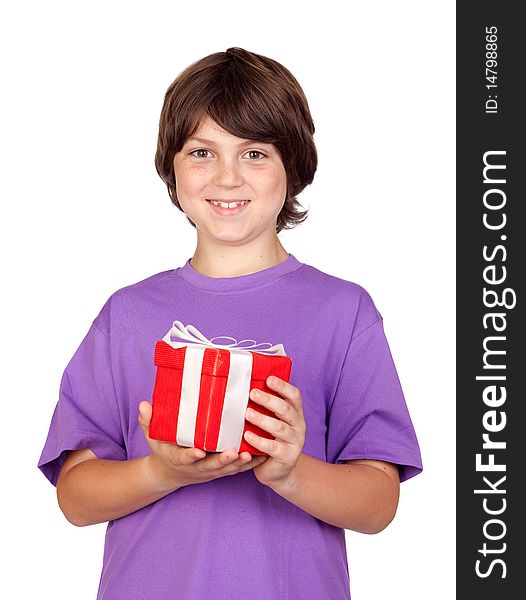 Boy with a gift