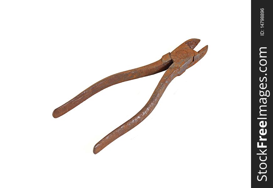 Old rusty pliers