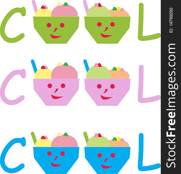 Cute icecream cups