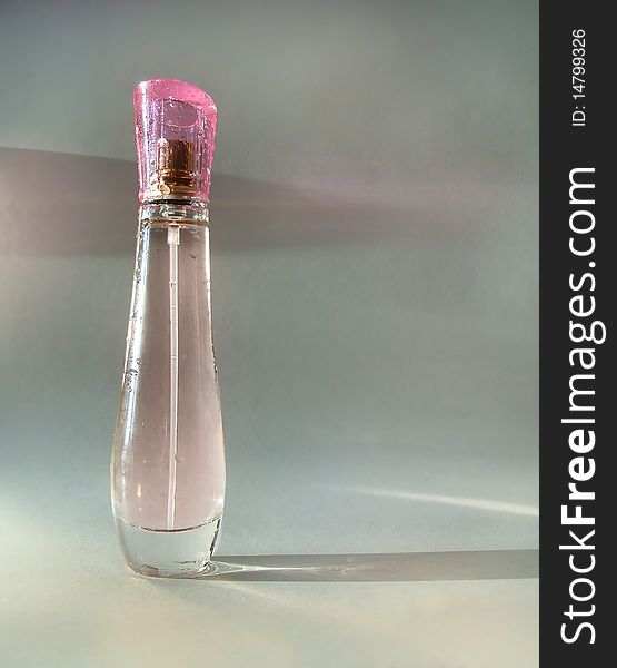 Pink perfume bottle glamour female