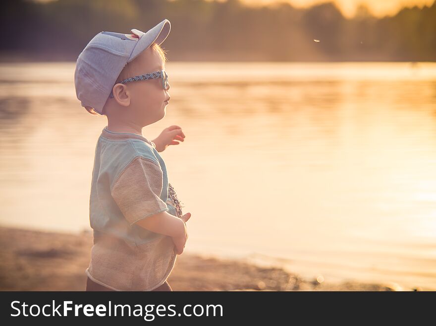 Child Near Water