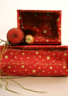 Christmas Presents Series 1 - Boxes And Ornaments1 Stock Photo Christmas Presents Series 1 - Boxes And Ornaments1 Stock Photo