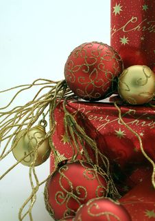 Christmas Presents Series 1 - Boxes And Ornaments12 Royalty Free Stock Photography Christmas Presents Series 1 - Boxes And Ornaments12 Royalty Free Stock Photography