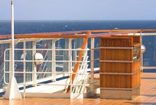 Cruise Ship Deck Stock Photo