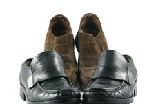 Casual And Work Shoes Royalty Free Stock Image