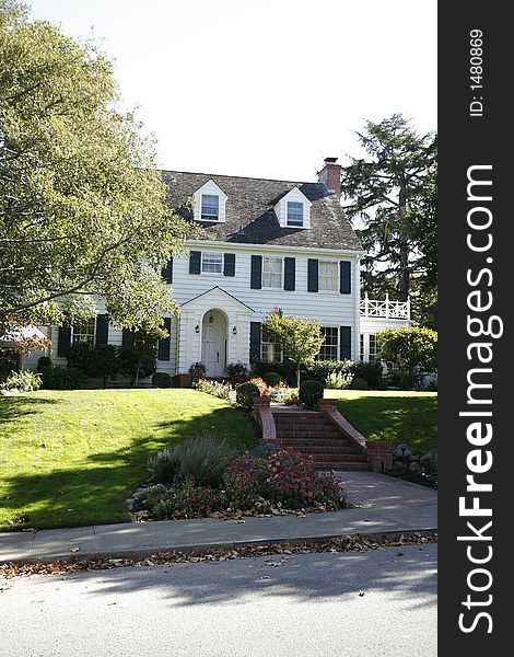 Classic Home on the Peninsula of California south of San Francisco.