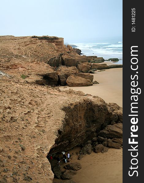 View at the Atlantic's moroccan coast
