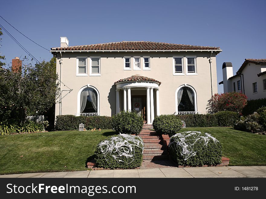 Classic Home on the Peninsula of California south of San Francisco.