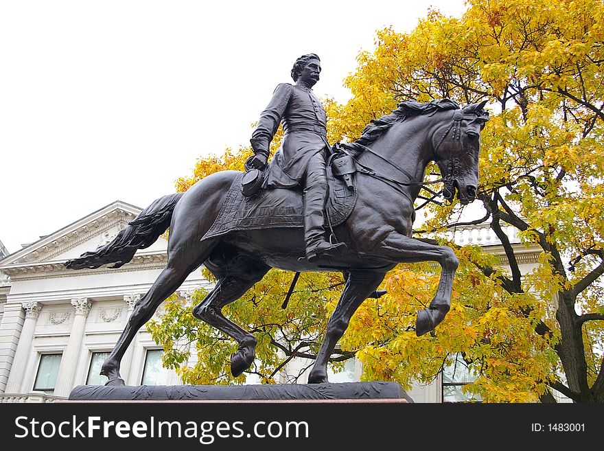 Civil War General on Horseback