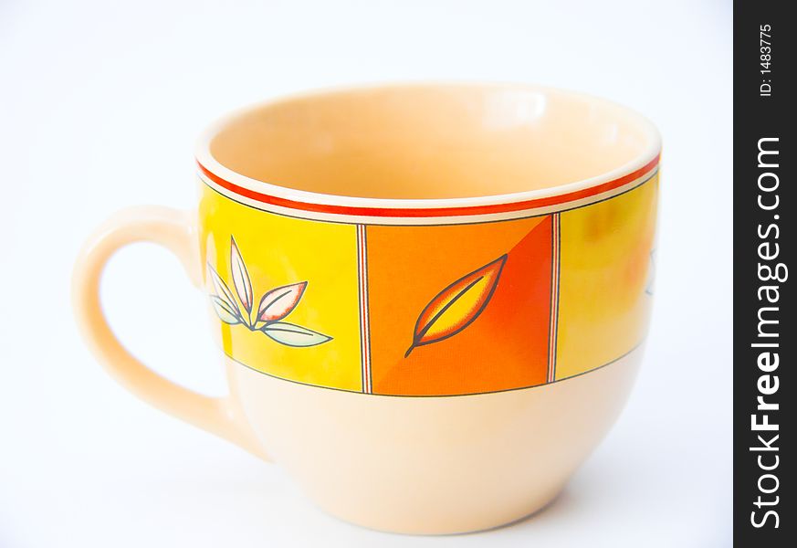 Isolated nice tea mug - decoration