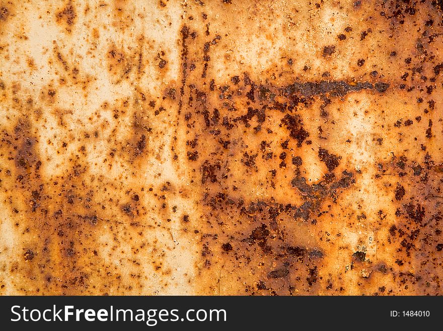 Rusty iron background close up