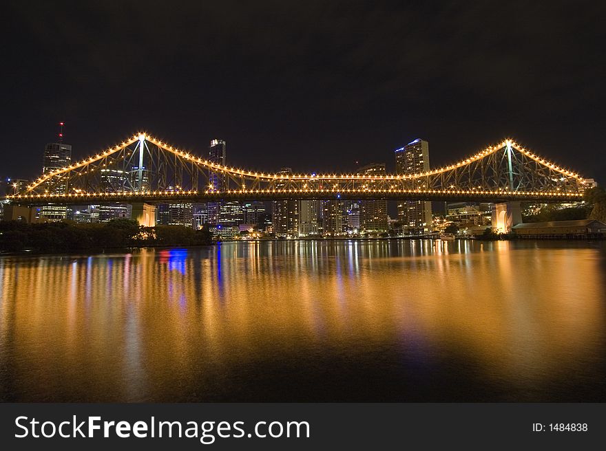Story Bridge By Night From Side 2