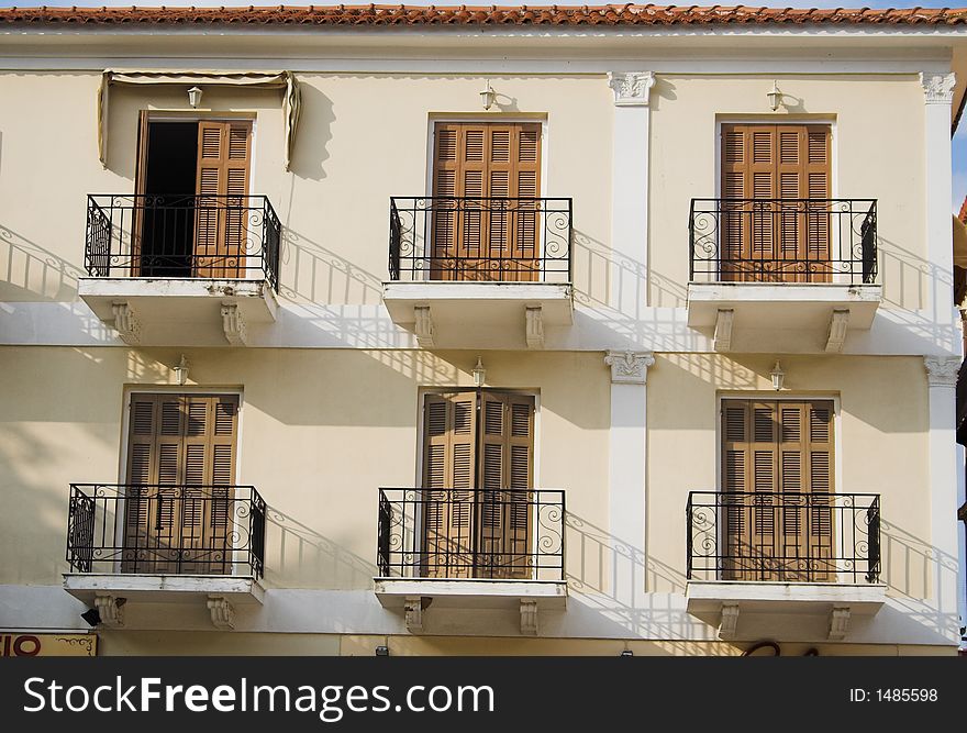 Six balconies