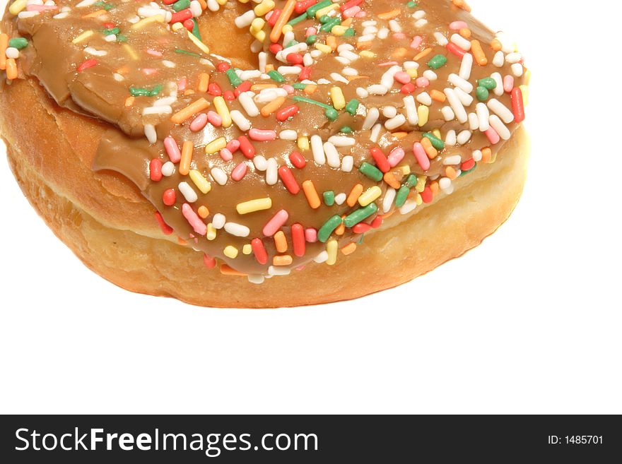 Colorful Donut On White