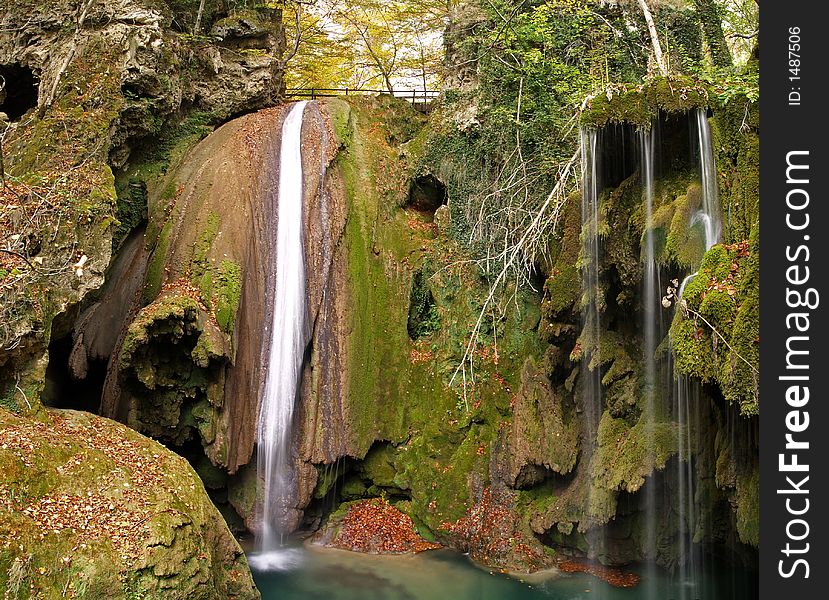 Stream in forest in Urbasa, Basque Country, Spain