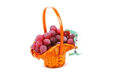 Basket Of Grapes Royalty Free Stock Photography