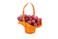 Basket Of Grapes Royalty Free Stock Images Basket Of Grapes Royalty Free Stock Images