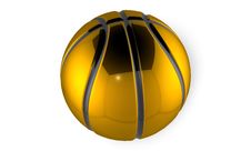 Golden Ball Basketball Royalty Free Stock Photos