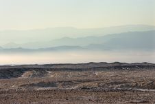 Arava Desert In The First Rays Of The Sun Stock Photo Arava Desert In The First Rays Of The Sun Stock Photo