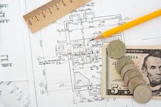 Architectural Plans Royalty Free Stock Photos