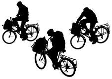Postman Cyclist Royalty Free Stock Photo Postman Cyclist Royalty Free Stock Photo
