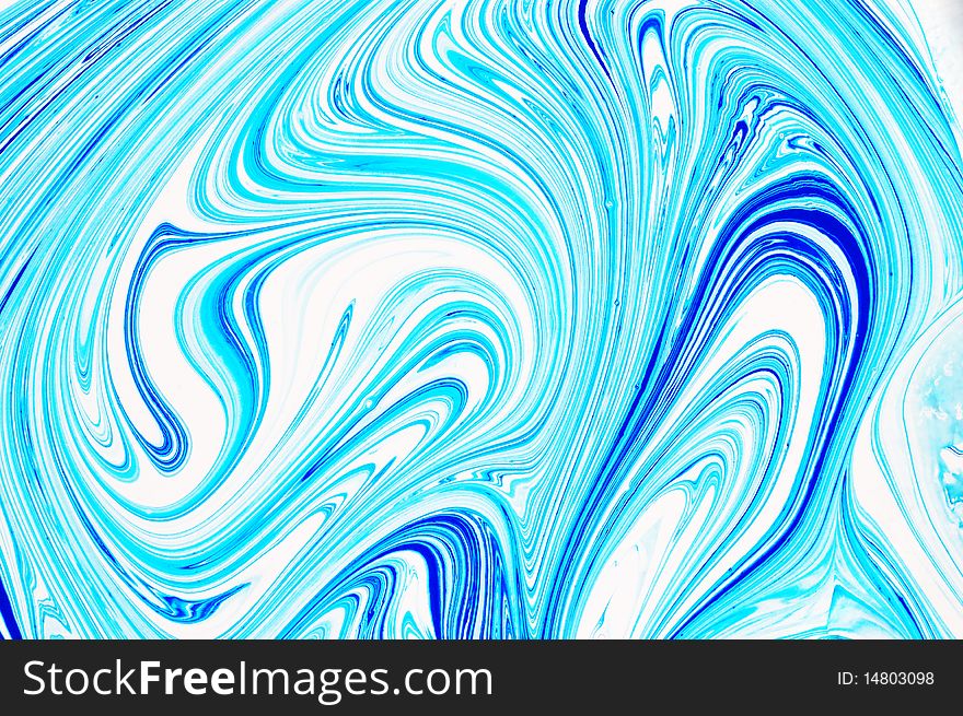 Acrylic colors blue and white. diffusion. Acrylic colors blue and white. diffusion.