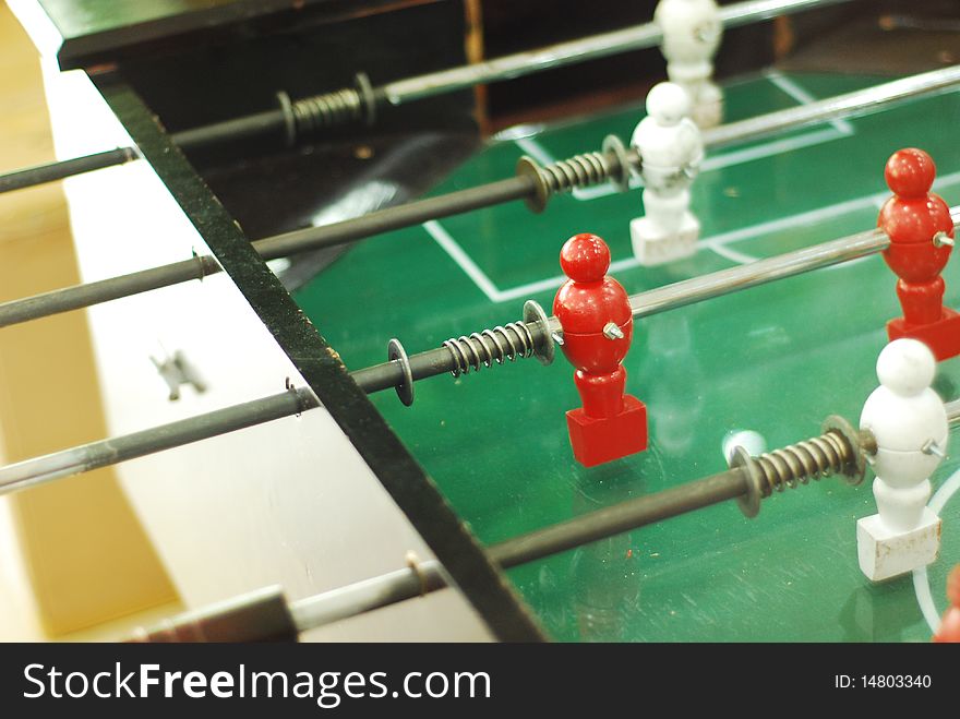 Football table or soccer table, popular in the office for officer to relax from hard work