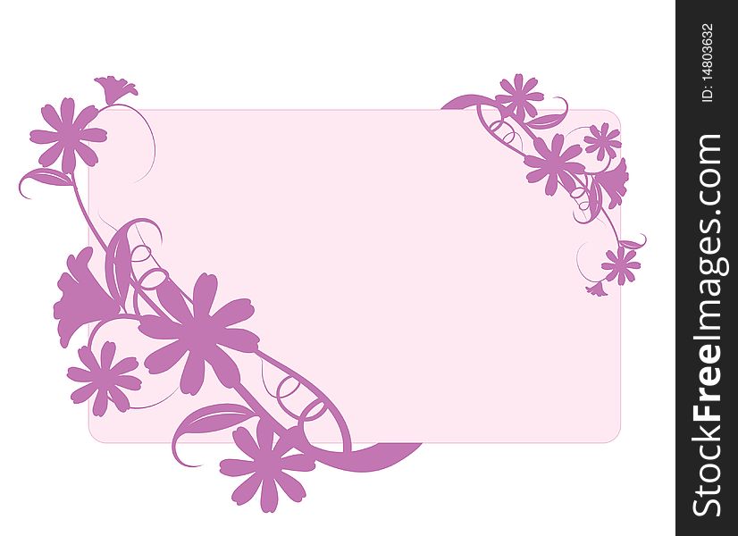 Floral Pink Background