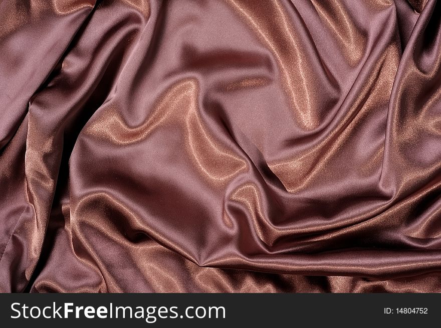 Fabric background in brown color