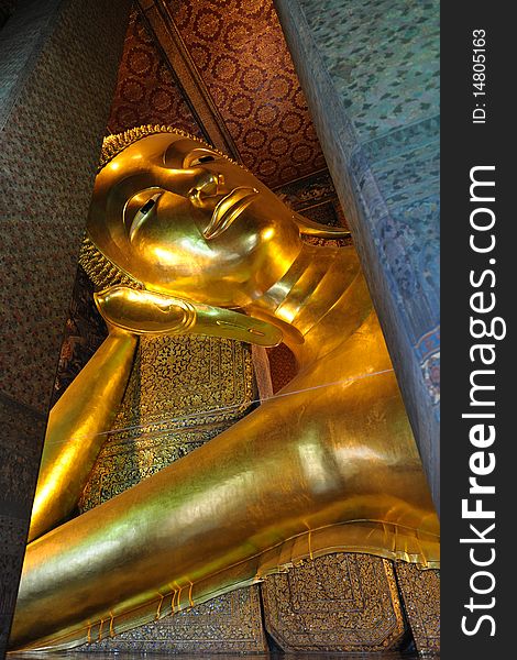 Reclining Buddha, Wat Pho, Bangkok Thailand. Reclining Buddha, Wat Pho, Bangkok Thailand