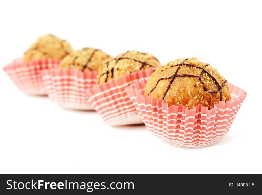 A muffins in a line