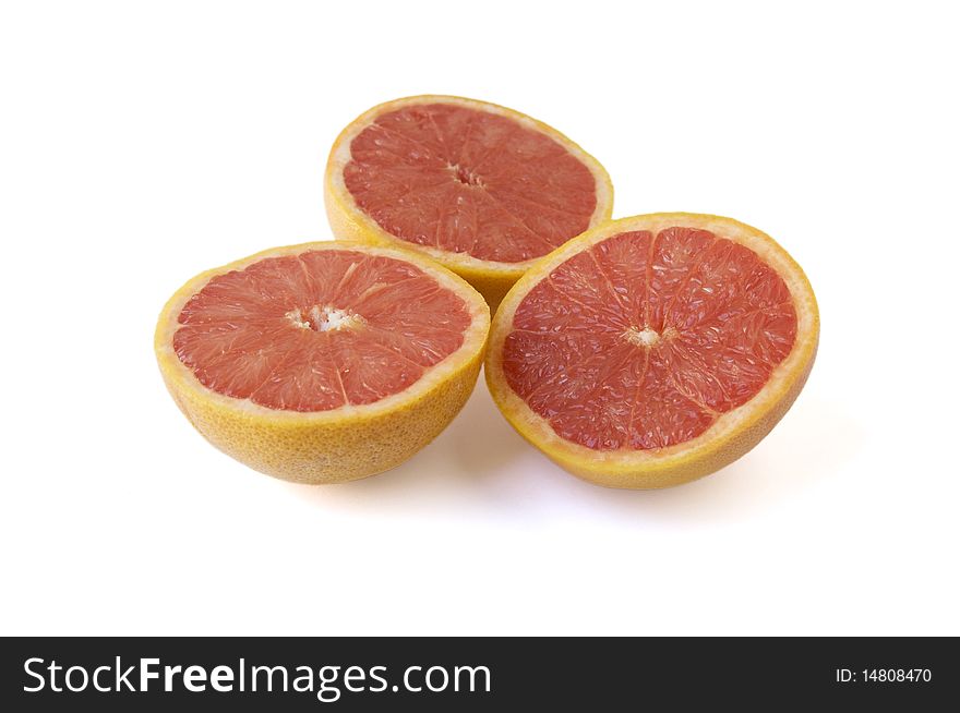 Oranges cut in a half. Oranges cut in a half