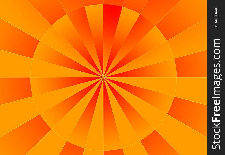 Symbol of the sun on a color background