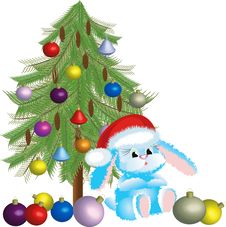 Santa-rabbit Royalty Free Stock Photo Santa-rabbit Royalty Free Stock Photo