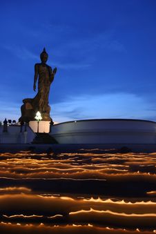 Big Buddha At Twilight Royalty Free Stock Images Big Buddha At Twilight Royalty Free Stock Images