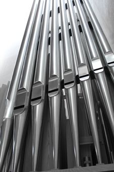 Modern Organ Pipes Close Royalty Free Stock Image Modern Organ Pipes Close Royalty Free Stock Image