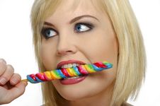 Candy Girl Royalty Free Stock Photography