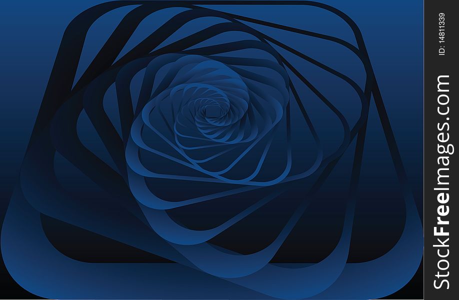 Spiral motion #7. Abstract background. Vector illustration.